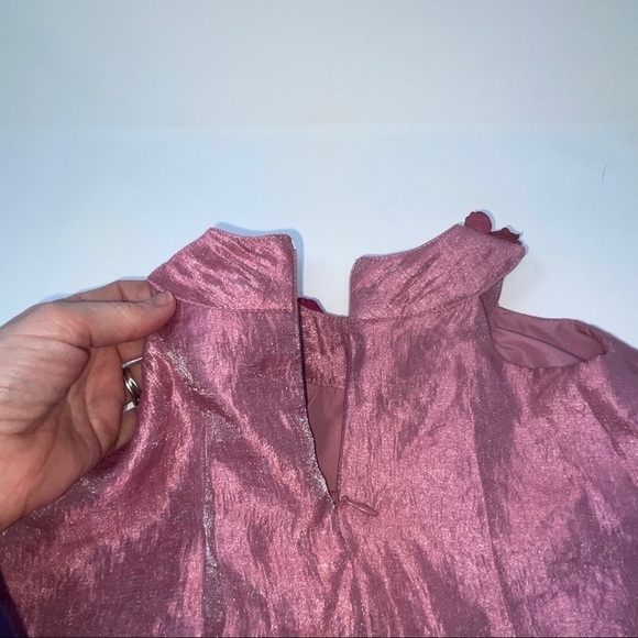 Pippa & Julie Baby Dress with Matching Panties – Mauve, Size 9 Months - Picture 9 of 12